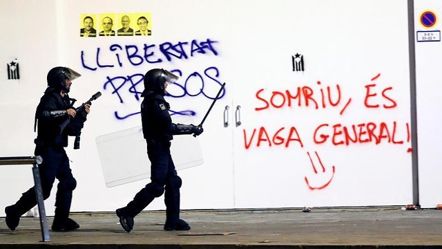 Recados políticos depois de semana de protestos na Catalunha