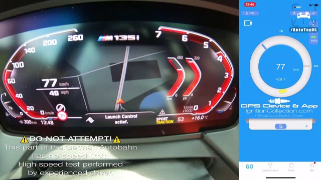 NEW! BMW M135i | 0-261kmh / 0-162mph | ACCELERATION & TOP SPEED by AutoTopNL