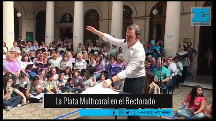 Se llevó adelante la propuesta "La Plata Multicoral" con casi mil personas cantando