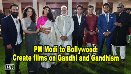 PM Modi to Bollywood: Create films on Gandhi and Gandhism