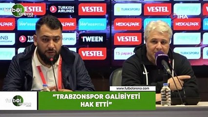 Marius Sumudica: "Trabzonspor galibiyeti hak etti"