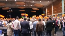 Ortega Smith llega al acto de su partido en Zaragoza