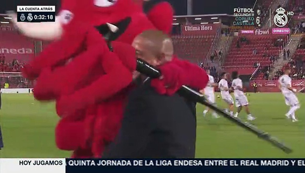 El troleo de la mascota del Mallorca a Roberto Carlos