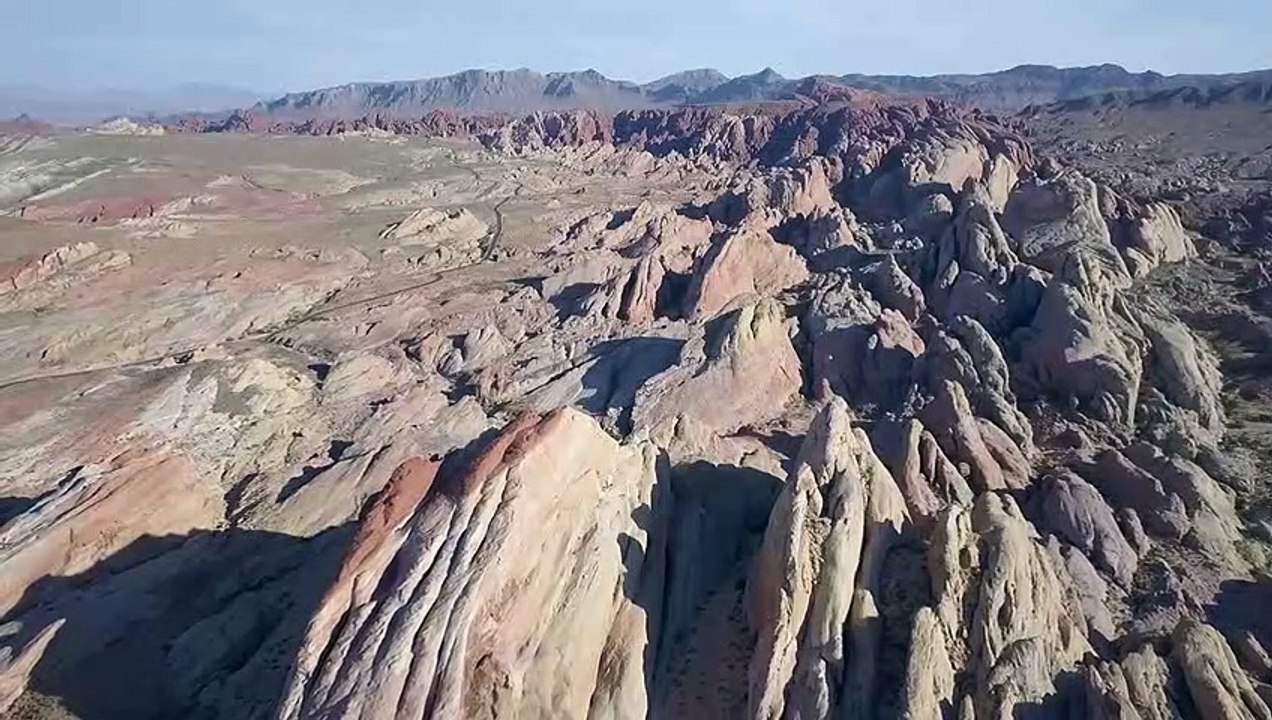 Red Rocks et Valley of Fire, vus du ciel