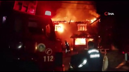 2 katlı ev alev alev böyle yandı