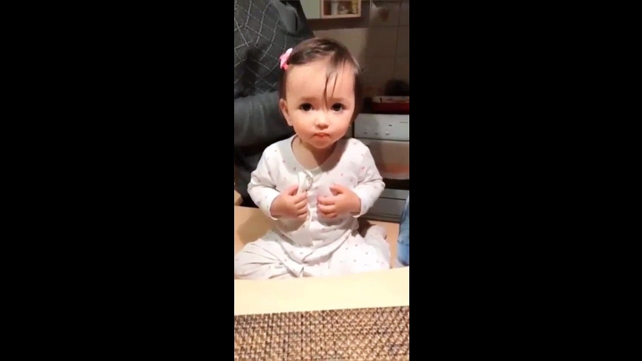Cute Baby Girl Eating Pomegranate