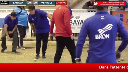 Pétanque Régional Henri Bayada 2019 à Bron : Huitième SARRIO vs VERNILE