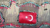 Öğrenciler Türk Bayrakları ile Mehmetçiğe Destek Verdi