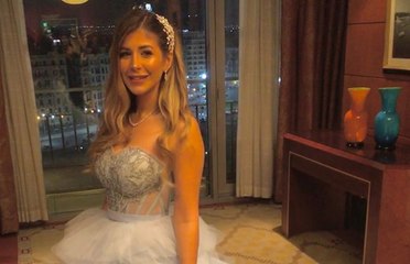 شاهدوا إطلالة ملك قورة الثانية في زفاف شقيقتها