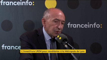 Municipales : "J'ai posé la question franchement au président de la République, 'est-ce que tu veux que je sois candidat ?' Il m'a dit oui je veux que tu sois candidat", dit Gérard Collomb