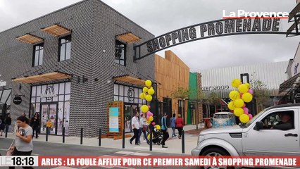 Arles : la foule affluait pour ce premier samedi à Shopping Promenade