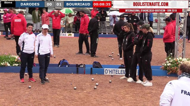 International à pétanque d'Andrézieux-Bouthéon 2019 : Huitième BOURRIAUD vs DARODES