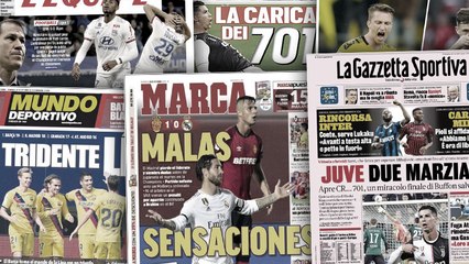 Download Video: La défaite du Real Madrid fait grand bruit en Espagne, CR7 et Buffon encensés en Italie