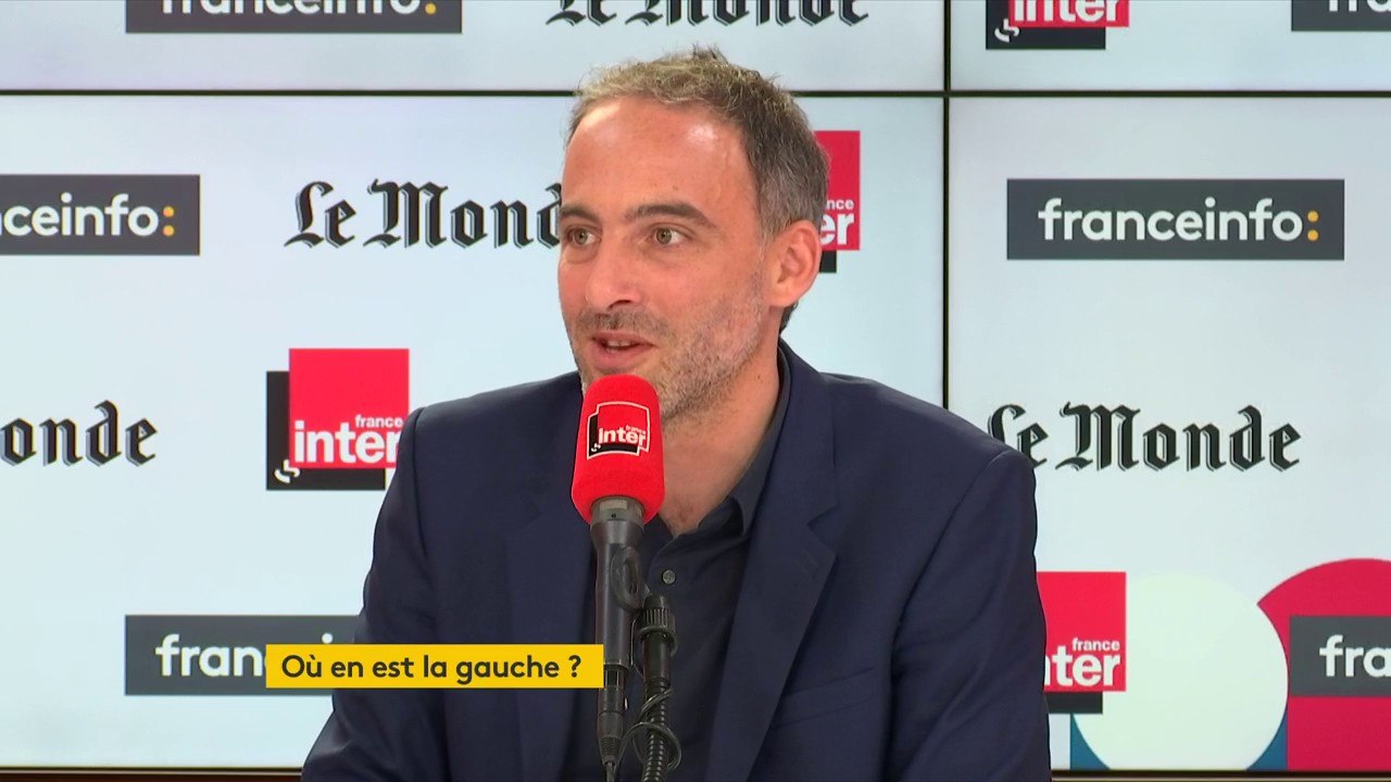 Raphaël Glucksmann plaide pour la construction d'une "alternative commune" à gauche. Sinon, "cela s'appelle un jeu de clown. Chez les nationalistes, ils sont tous derrière Marine le Pen. Nous, on a 50 voix inaudibles"