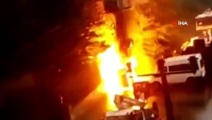 Mazıdağı'nda trafo bomba gibi patladı