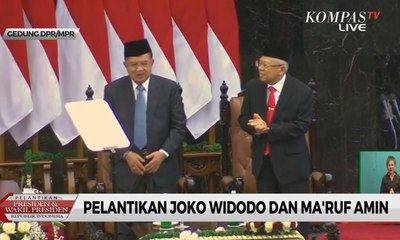 Standing Ovation untuk Jusuf Kalla dari Ma'ruf Amin dan Seluruh Anggota MPR