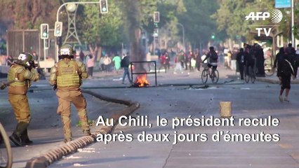 Emeutes et état d'urgence au Chili: le président recule sur les hausses de tarifs