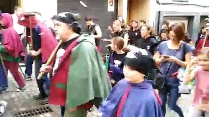 Manifestació contra la repressió a Caldes de Montbui