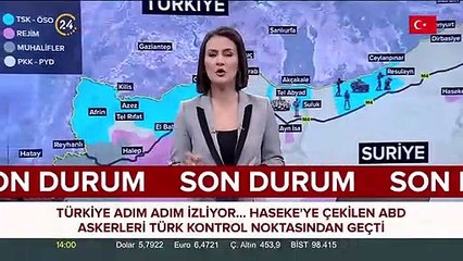 Hasekeye çekilen ABD askerleri kontrol noktamızdan geçti