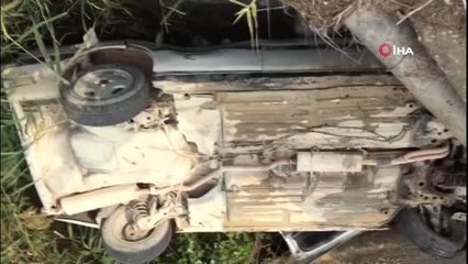 Otomobil su kanalına düştü: 1 ölü