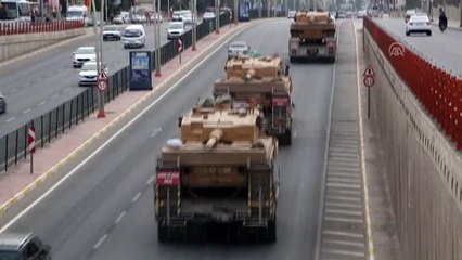 Suriye sınırına askeri sevkiyat