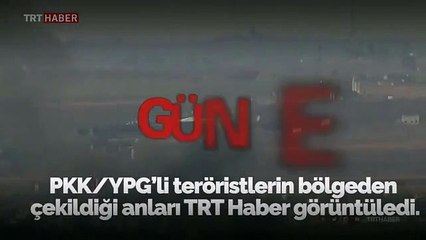 PKK/YPG'li teröristlerin çekilmesi böyle görüntülendi