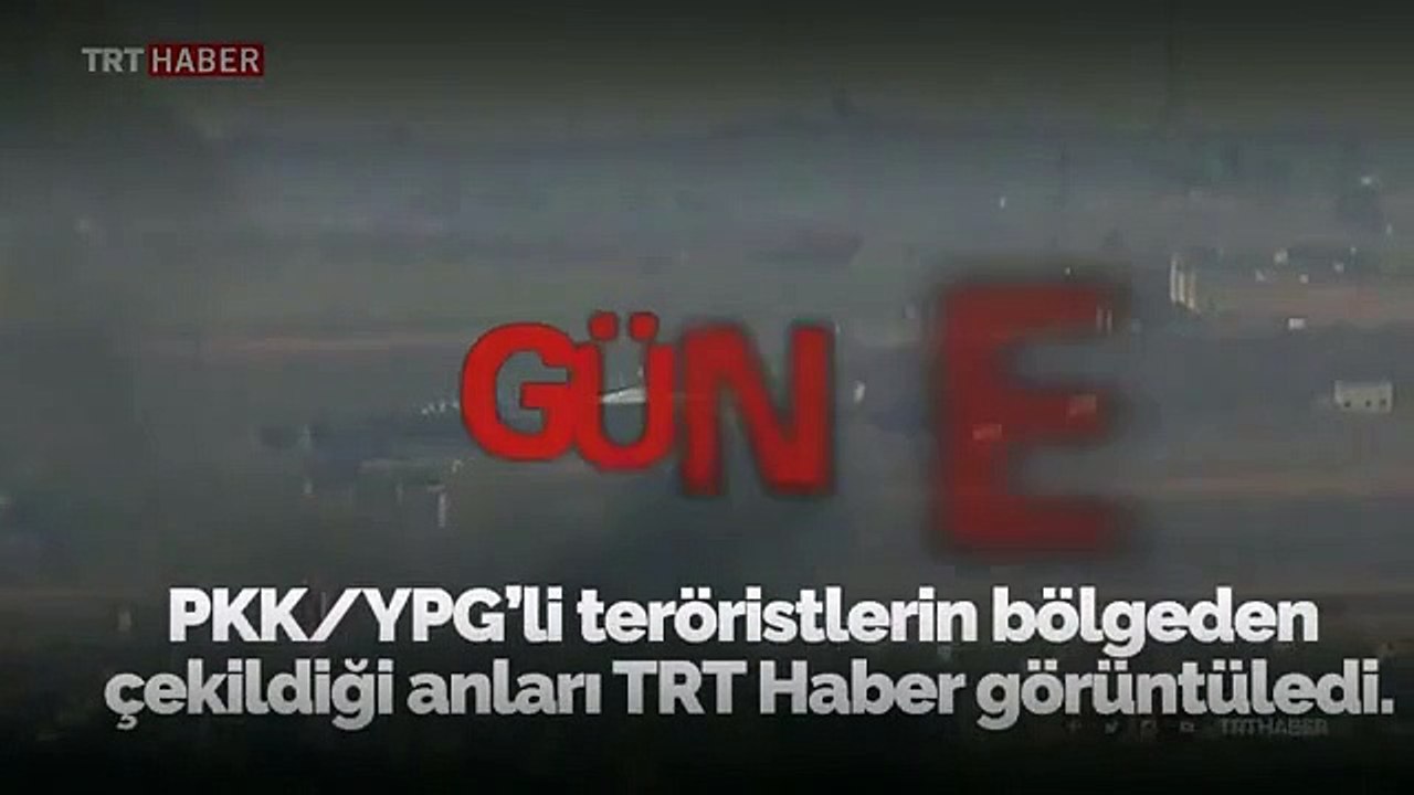 PKK/YPG'li teröristlerin çekilmesi böyle görüntülendi