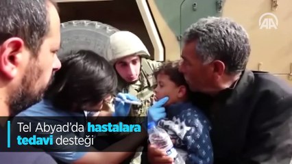 Tel Abyad'da hastalara tedavi desteği