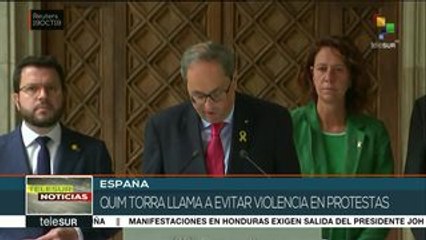 España: Quim Torra pide a Pedro Sánchez diálogo por Cataluña