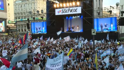 Macri celebra un acto multitudinario a ocho días de las elecciones