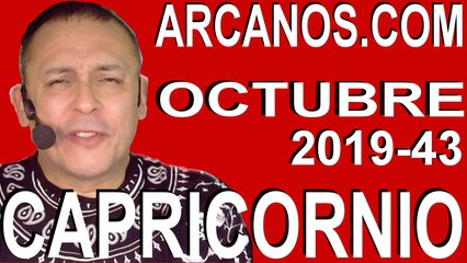 CAPRICORNIO OCTUBRE 2019 ARCANOS.COM - Horóscopo 20 al 26 de octubre de 2019 - Semana 43