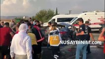 Nusaybin'de trafik kazası 1 kişi hayatını kaybetti 9 yaralı