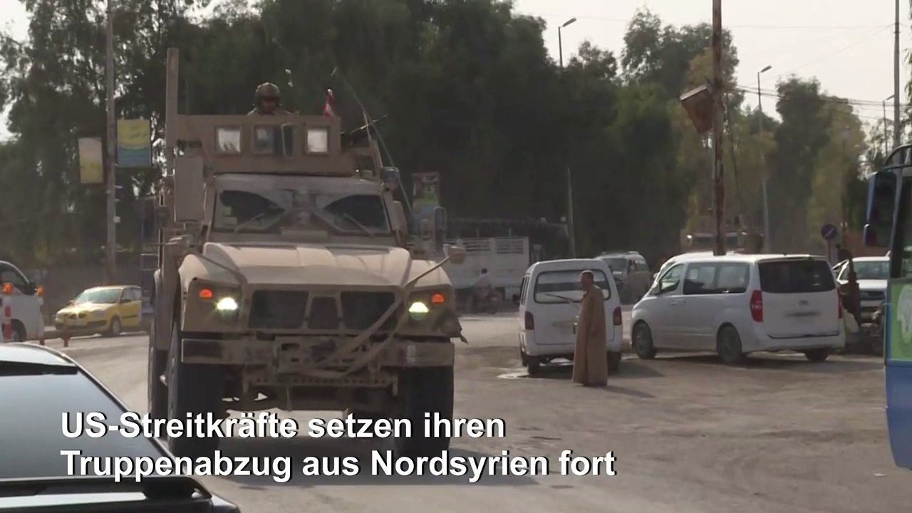 US-Streitkräfte setzen Abzug aus Nordsyrien fort
