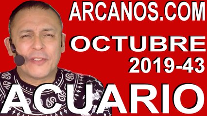 ACUARIO OCTUBRE 2019 ARCANOS.COM - Horóscopo 20 al 26 de octubre de 2019 - Semana 43