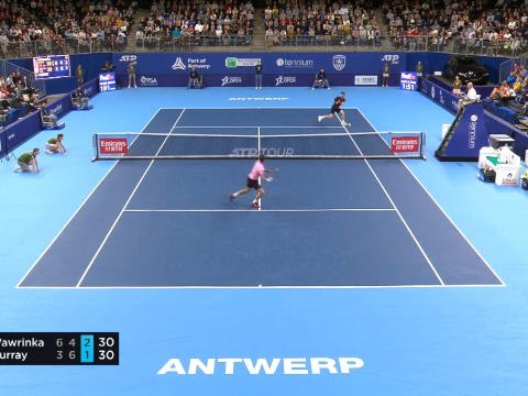 Anvers - Murray, roi du ping-pong au filet