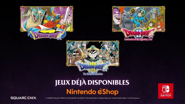 Les trois premiers Dragon Quest - Bande-annonce de lancement (Nintendo Switch)