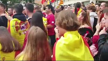 Manifestación en apoyo a la Policía en Tarragona