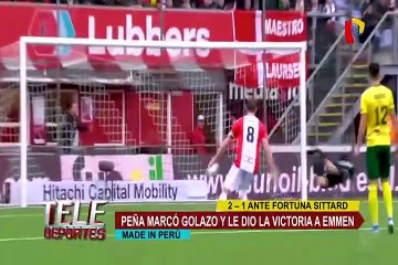 Sergio Peña anotó golazo en victoria del FC Emmen