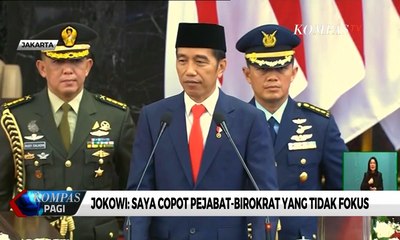 Pidato Perdana, Jokowi: Saya Copot Pejabat-Birokrat yang Tidak Fokus