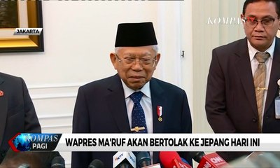 Tugas Perdana, Ma'ruf Amin Terima Delegasi Negara Sahabat dan Hadiri Penobatan Kaisar Jepang