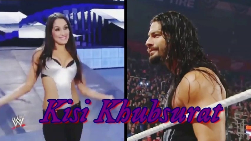 WWE Roman Reigns & Nikki Bella Bollywood song kisi khoobsurat pari jaisi hogi
