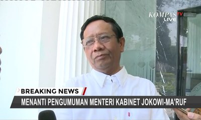 TERBARU - Mahfud MD: Pelantikan Menteri Rabu (21/10/2019) Pukul 09.00 WIB