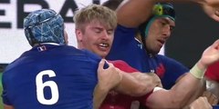 Este violento codazo en la cara le cuesta a Francia su eliminación del Mundial de Rugby