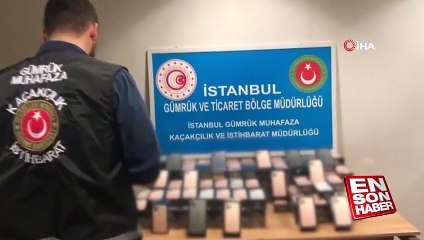 Sabiha Gökçen'de 179 adet kaçak cep telefonu ele geçirildi