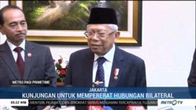Usai Dilantik, Ma'ruf Amin Terima Kunjungan Kehormatan Wakil Negara Sahabat