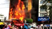 इंदौर में 5 मंजिला होटल में भीषण आग, भीतर फंसे लोगों को सीढ़ियों में लिटाकर बाहर निकाला