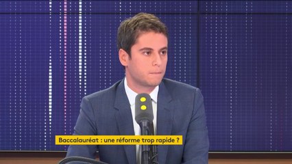 Réforme du bac : "L'objectif c'est de lutter contre le bachotage", affirme le secrétaire d'État Gabriel Attal