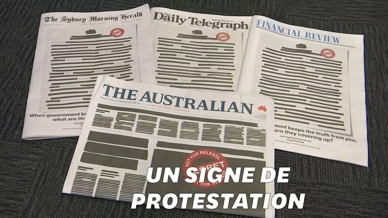 Pourquoi la Une des journaux australiens est-elle censurée?