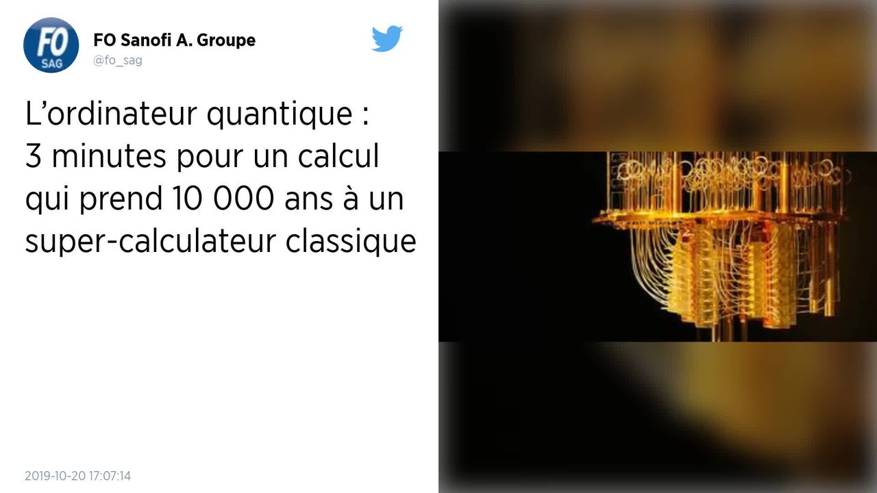 L’ordinateur quantique : 3 minutes pour un calcul qui prend 10 000 ans à un super-calculateur classique