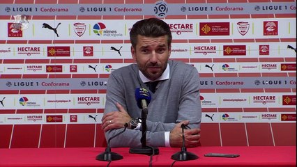 Après le match - Nîmes Olympique - Amiens SC - Luka Elsner